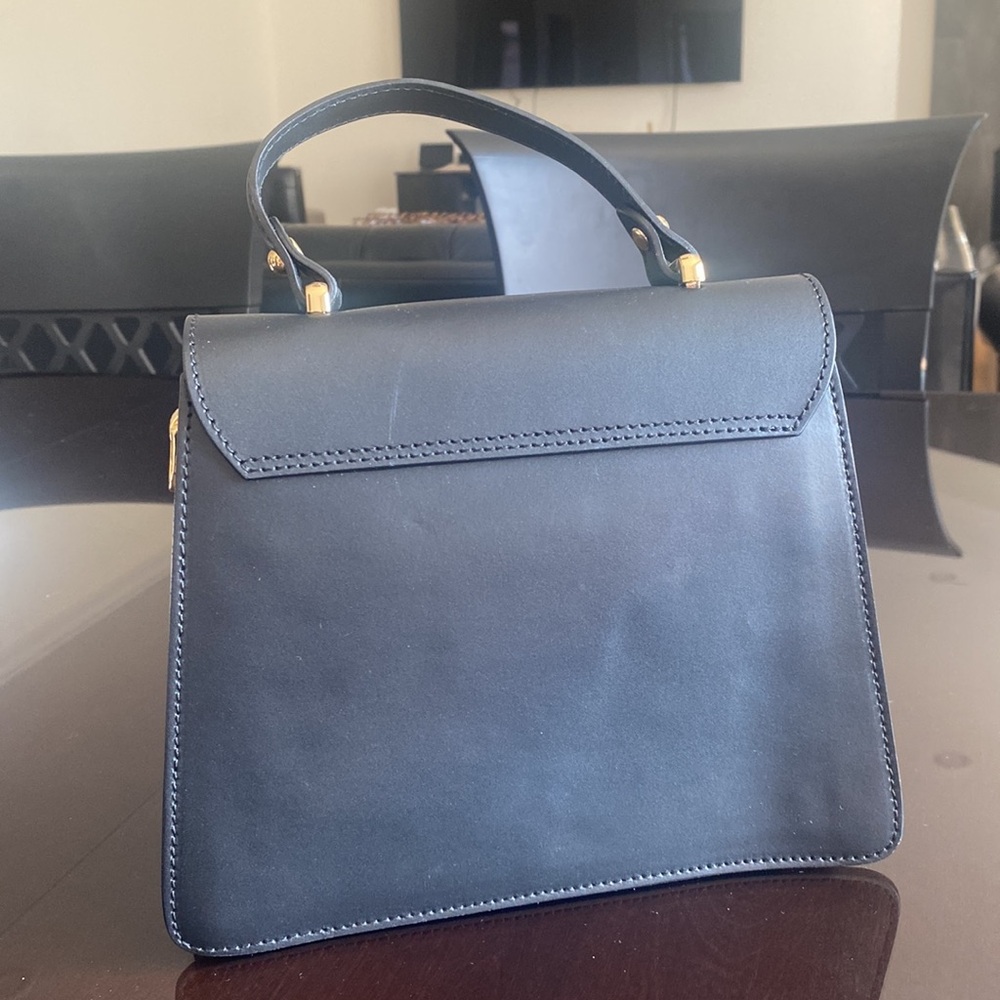 ROBERTA ROSSI black leather handbag - Picture 2 of 11